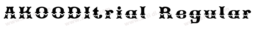 AKOODItrial Regular字体转换 AKOODItrial Regular字体转换